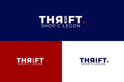 Thrift logotype design branding design graphic design illustration logo logotype thrift logo thrifting typography vector