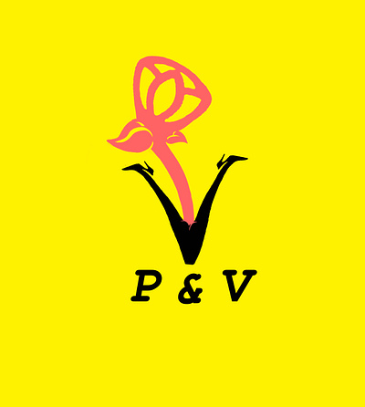 P&V Logo art brand art branding design graphic design illustration logo minimal sex vector