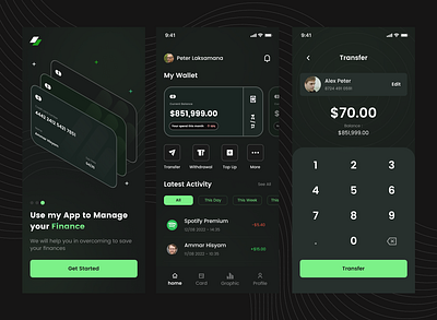 Financeku - Finance Mobile App branding design designuiux finance financeapp homeapp mobileapp mobileversion money onboarding transfer ui uidesigner uiux