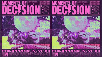 "Moments of Decision" Sermon Series Artwork