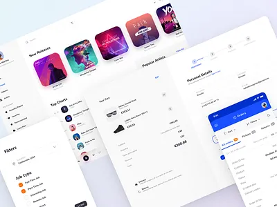 Xela UI Kit - Templates for Web & Mobile apps app design design system figma prototyping template templates ui ui kit web app