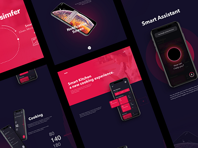 Simfer - Smarth Kitchen App #1 home home appliances interface kitchen mobile app onur onurkurt simfer smart smart app smart kitchen smarthome ui ux