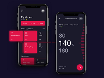 Simfer - Smarth Kitchen App #2 home app home appliances kitchen kitchen app mobile app mobile ui simfer smarth smarthkitchen ui user interface ux