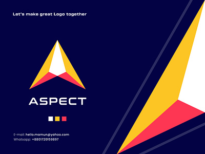 Aspect - Abstract Letter A Logo a b c d e f g h i j k l m n abstract logos brand identity branding ecommerce flat icon lettermark logo designer logo inspiration logodesign logofolio logomark mark modern logos monogram o p q r s t u v w x y z simple logo symbol unused