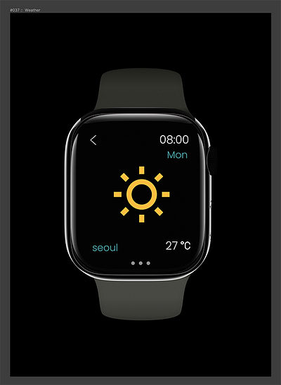 #DailyUI 037 :: Weather dailyui 037 weather apple watch