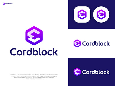 C + Blocks logo block blockchain branding coding coin crypto currency defi gradient icon identity lettering logo loop network nft path software token wallet