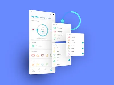 Meal planning app diet diet app dietapp fitness ios meal meal plan mobile mobileapp mobiledesign ui ux wellness