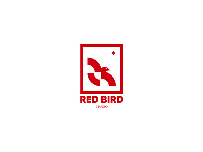 RED BIRD bird branding design icon illustration inspiration logo minimalism silhouette vector