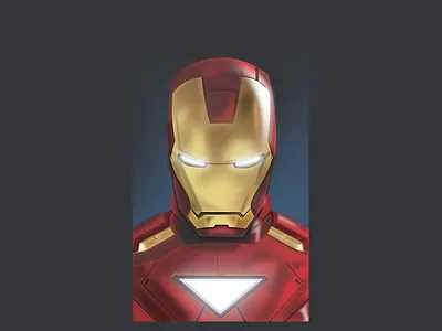 Skeuomorphic Iron Man (Made in Figma) app art design figma illustration ironman mobile skeuomorphism ui uidesign user experience user interface ux
