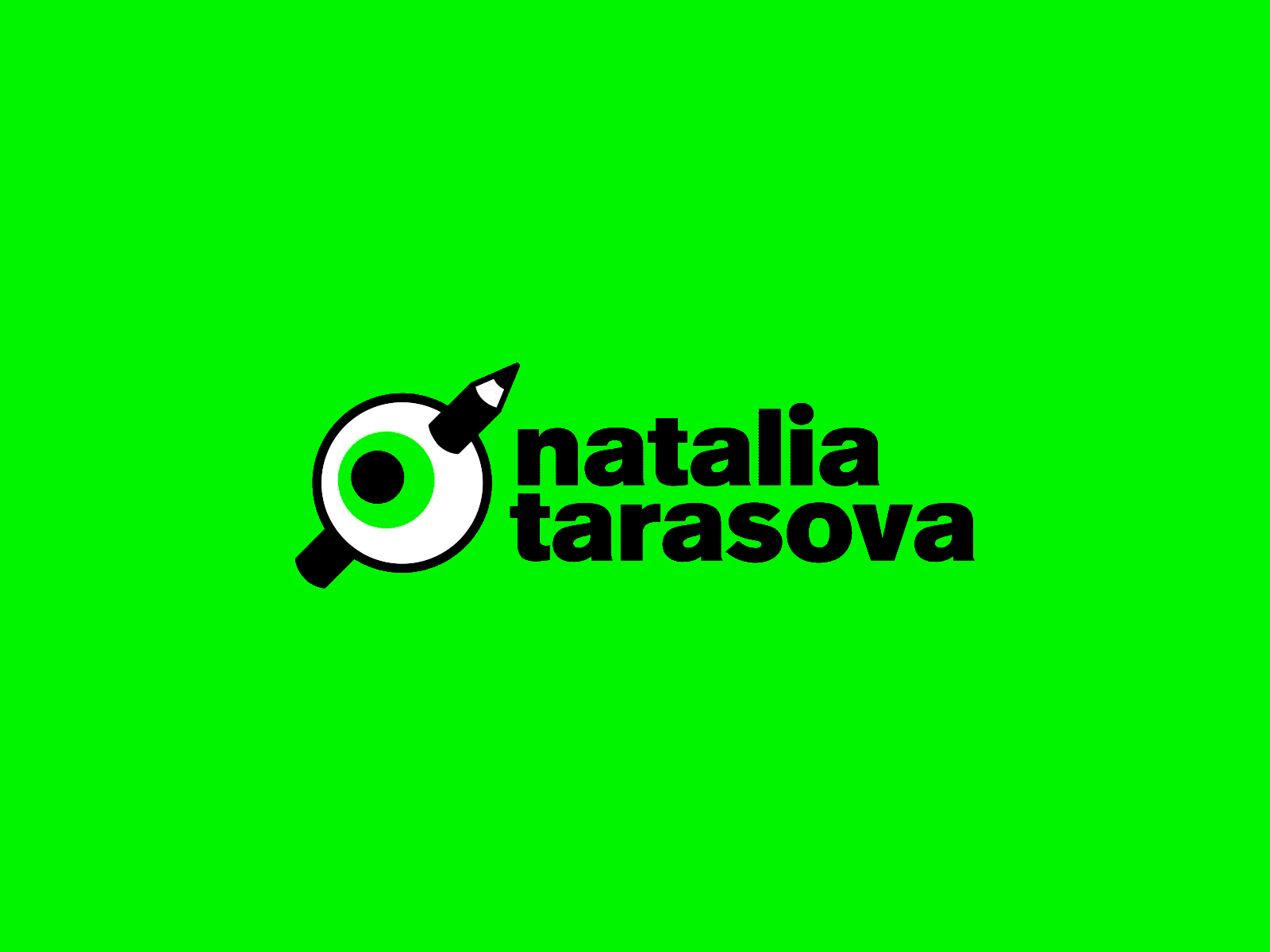 logo animation 2d animation black color design eye green illustration logo pencil