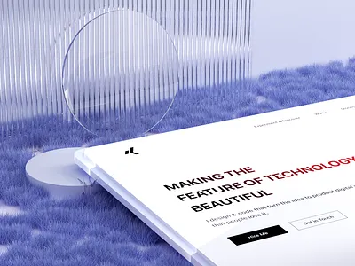 Personal Website 3d animation freelancer homepage landing page motion graphics personal personal web ui web web animation web design website