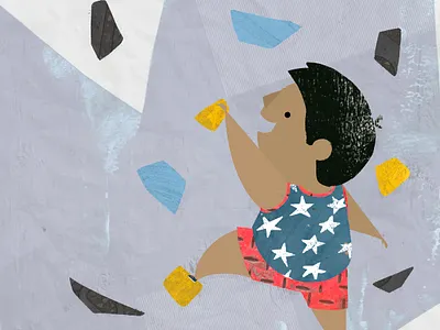 Little Olympians - Sport Climbing book illustration character design childrens book climbing design drawing graphic design illustration kidlitart olympics painting picture book sketch