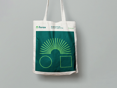 finrax bag branding bridge bulgaria circle crypto fiat finrax fourplus green icon illustration ivaylo nedkov lines logo money payment print square totebag transaction