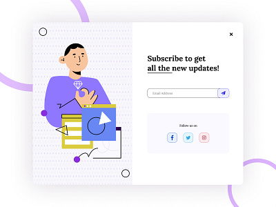 Daily UI Challenge - 016 - Pop-up / Overlay design dialogue graphic design illustrations illustrative minimal modern pop pop up ui uidesign ux uxdesign