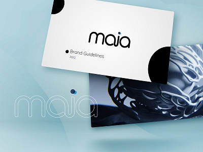 Brand Guideline Design for maia blue brand brand guidelines branding colors design digital digital art fonts graphic design guideline identity branding logo minimal modern tech typography vector