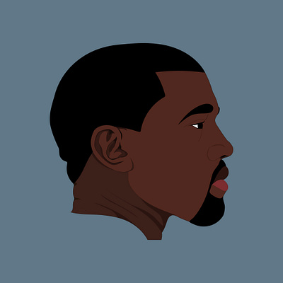 YE design graphic design illustration illustrator kanyewest portrait vector