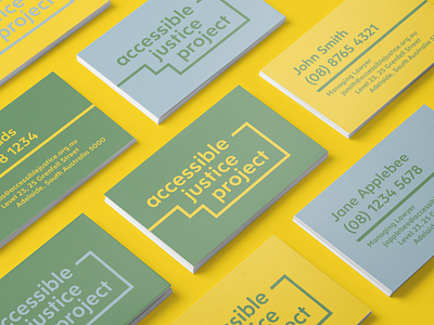 Business Card | Accessible Justice Project branding design graphic design law legal typography ui design ux ux design web design web development