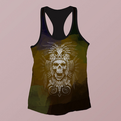 Racer Back tank design illustration racer back tank styling sublimation