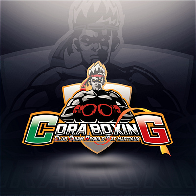 CORA BOXING 3d animation boxing esport graphic design logo mascot logo motion graphics photoshop ui