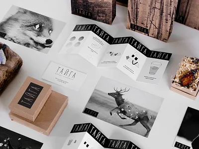 Jewelry brand Taiga animals brand branding design gems graphic design grayscale illustration jewelry brand jewerly logo package design photo stones typography