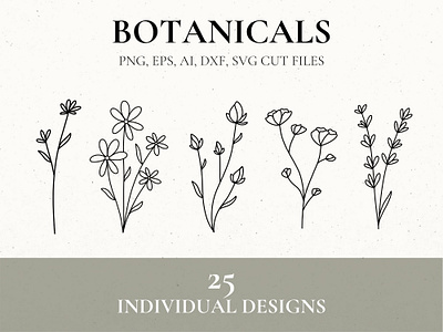 Wild Flower Botanicals flower svg wildflower