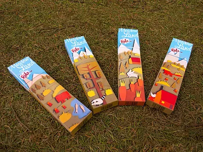 Meadow Land set of brushes animals aplication artwork bear canada craft design fox graphic design handwork illustration mountain nature packages rabbit raccoon