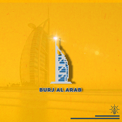 Burj Al Alrab 8bit burj al arab flat design flat illustration illustration pixelart vector