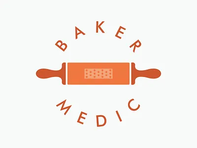 baker medic design illustration logo sketch vector