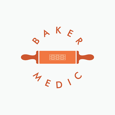 baker medic design illustration logo sketch vector