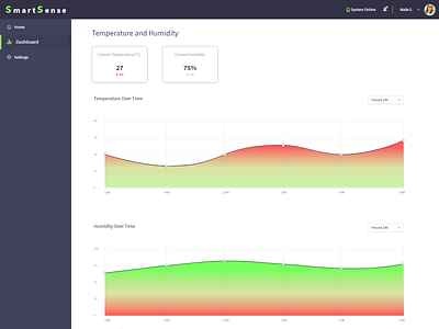 Home Monitoring Dashboard design graphic design ux web design