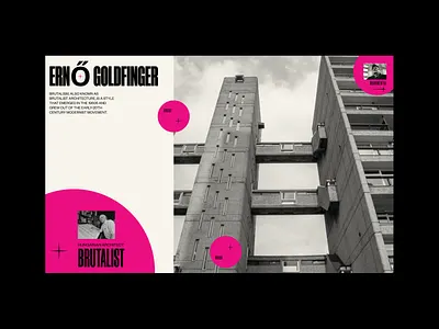 Erno Goldfinger branding design digital digital design illustration typography ui uidesign visual design