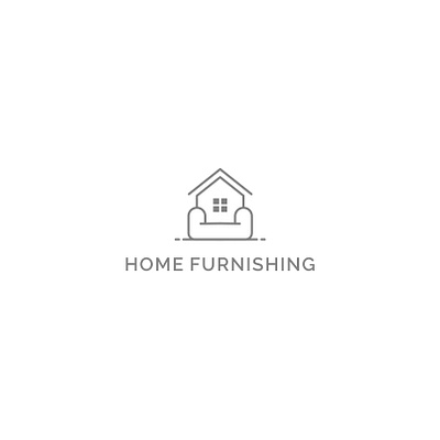 HOME FURNISHING LOGO branding design flat home decor home decor logo home furnishing logo house logo illustration logo minimal vector