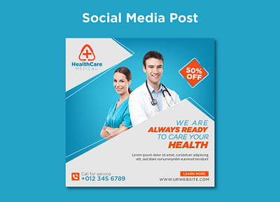 SOCIAL MEDIA POST DESIGN advertising banner clicnic doctor hospital marketing medical banner medical post medical social media post design