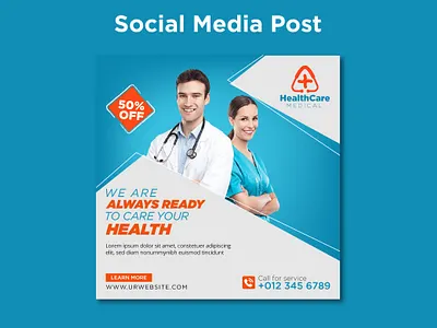 SOCIAL MEDIA POST DESIGN advertising clicnic doctor health banner health care social media post hospital instagram post madical banner marketing medical social media post
