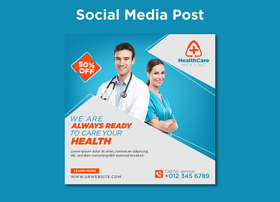 SOCIAL MEDIA POST DESIGN advertising clicnic doctor health banner health care social media post hospital instagram post madical banner marketing medical social media post