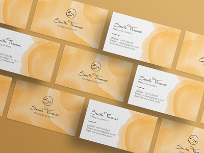 watercolor business card D | Corporate Card | Card | Card Design branding business card calligraphy card company branding design fluid background design graphic design id card identity illustration lettering logo marker motion graphics presentation ui ux vector watercolor business card