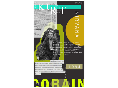 KURT COBAIN branding design typography