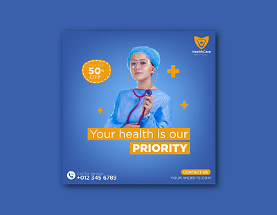 SOCIAL MEDIA POST DESIGN advertising clicnic doctor health banner health care social media post hospital instagram post madical banner marketing medical social media post