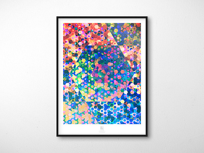 Randomization Poster Series - 02 // Efficiency abstract abstract poster adobe illustrator blend mode design extension grid hexagon illustration illustrator mockup plugin poster design software