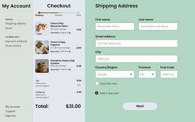 Checkout process UI Part 1/3 branding dailyui graphic design ui