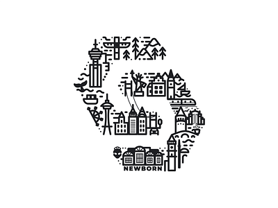 Ritech's new T-shirt Design city cityscape illustrated logo illustration istambul line art lined city location logo design multicity new york pristina seattle skyline tirana vancouver vector art zug