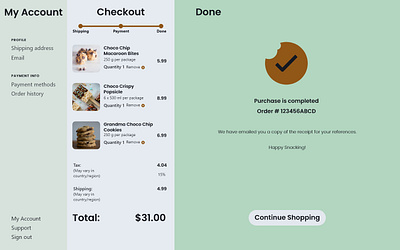 Checkout process UI Part 3/3 branding dailyui graphic design ui