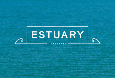 The Estuary Takeaways aotearoa branding cafe coffee fish and chips logo natural new zealand shop logo takeaways water