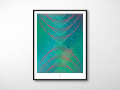 Randomization Poster Series - 07 // Vacuum abstract abstract poster adobe illustrator blend mode blending design extension geometric illustrator mockup poster design wall art