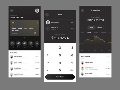 Finance Mobile App bank branding concept crypto design finance graphic design mobile money trend ui uiuix web