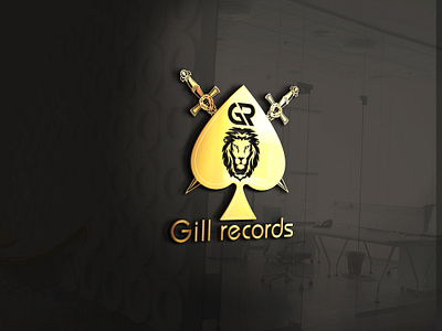 Gill Records (Music Studio Logo) 3d animation brand design branding design graphic design illustration logo logodesign motion graphics ui ux vector