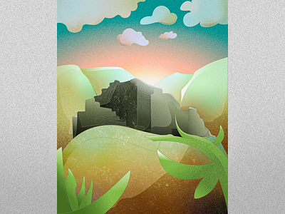 Paisaje Cajamarquino composit composition design illustration landscape poster art texture