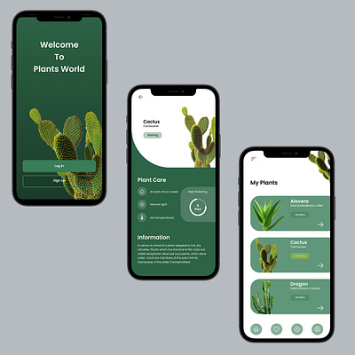 Plant App plant app ux design ui