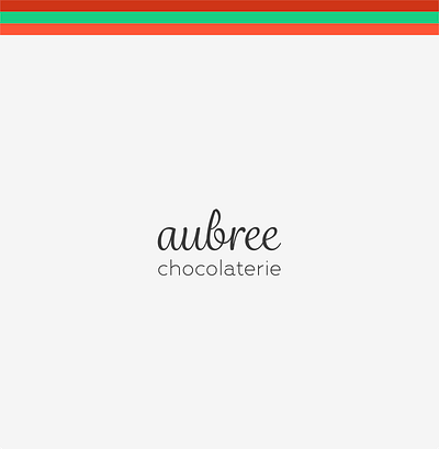 Brand Identity - aubree chocolaterie bold font brand identity branding clean design logo typography