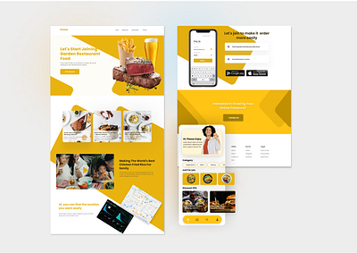 Food Landing Page/ Food App 3d animation application background blur branding delivery design food foods freelance graphic design illustration logo motion graphics ui ux vector works